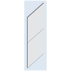 Rückwand-Verkleidung, Vollblech, für Höhe 2500 mm, verzinkt eurokraft pro