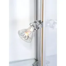 kaiserkraft Niedervolt-Beleuchtung, 4 Spots à 20 Watt, für Höhe 2000 mm