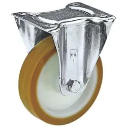 Polyurethan-Reifen auf Polyamid-Felge, Rad-Ø x Breite 200 x 48 mm, Bockrolle mit Gleitlager Wicke