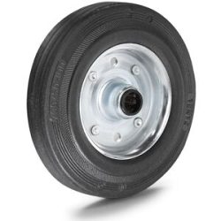 Vollgummi-Rad, Rollenlager, Stahlblech-Felge, Rad-Ø x Breite 160 x 40 mm TENTE