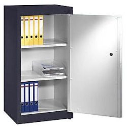 Feuerschutzschrank Certos, Höhe 1226 mm, gemäß DIN 4102, B 650 mm, schwarzgrau/lichtgrau C+P