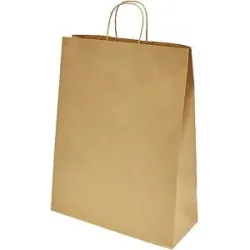 Papiertragetasche Toptwist, klassisch, braun, LxBxH 320 x 140 x 420 mm, VE 150 Stk, ab 5 VE ratioform