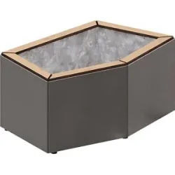 Pflanzbehälter KAIRO, HxBxT 472 x 1067 x 667 mm, anthrazitgrau PROCITY