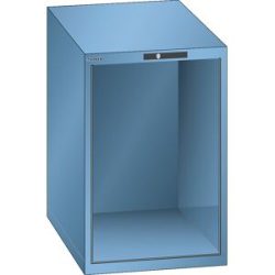 Schubladenschrank-Leergehäuse, Außen-BxT 564 x 725 mm, Höhe 850 mm, lichtblau LISTA