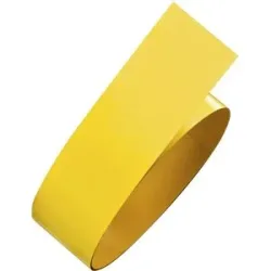 Bodenmarkierungsband aus Flachstahl, Breite 75 mm, Rollenlänge 6 m, gelb, ab 5 Stk Moravia