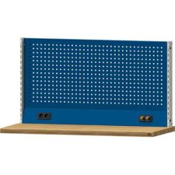 Systemaufbau für elektrischen Arbeitstisch LIFT, mit 2 Lochplatten, Energiekanal, für Breite 1500 mm ANKE