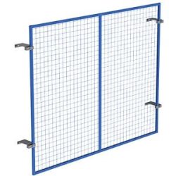 Gitterrückwand, blau, Höhe 1500 mm, für Trägerlänge 1825 mm eurokraft pro