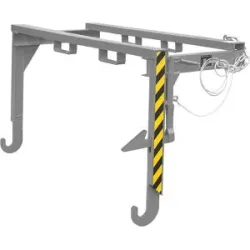 Stapler-Traverse zu Kipp- und Stapelbehälter, nicht kranbar, Traglast 2000 kg, für Behältergröße 1,5 m³ eurokraft pro