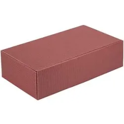 Flaschen-Geschenkkarton, offene Welle, für 2 Flaschen, bordeaux, ab 40 Stk ratioform