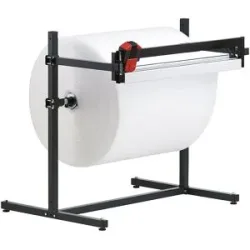 kaiserkraft Abrollständer für Folie, Papier, Wellpappe, für Rollenbreite 1600 mm, feststehend, H 1165 mm, ab 10 Stk