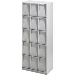 Klappenschrank, mit 15 Klappen, HxBxT 1864 x 755 x 420 mm eurokraft pro