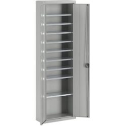 Magazinschrank, ohne Sichtlagerkästen, HxBxT 2150 x 680 x 280 mm, einfarbig, grau mauser