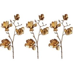 kaiserkraft Magnolie, altgold, VE 3 Stk, Gesamthöhe 850 mm