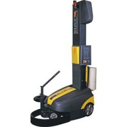 kaiserkraft Palettenwickler BeeWrap+, mobile Stretchmaschine, Palettenhöhe 2100 mm, mit 240 % angetr. Vordehnung