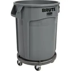 Universalcontainer BRUTE® mit Fahrwagen, Volumen 75 l, grau Rubbermaid