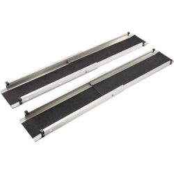 Auffahrrampe mit Anti-Rutsch Beschichtung, 3-fach verstellbar, Länge bis 2440 mm Mottez