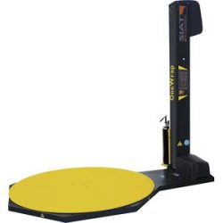 kaiserkraft Palettenwickler OneWrap, mit rundem Drehteller, Palettenhöhe 2400 mm, Drehteller Ø 1650 mm, mit 240 % angetrieb. Vordehnung