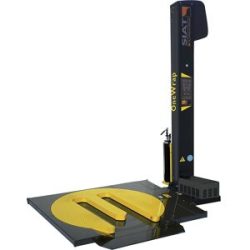 kaiserkraft Palettenwickler OneWrap, mit offenem Drehteller, Palettenhöhe 2400 mm, Drehteller Ø 1500 mm, mit 240 % angetr. Vordehnung