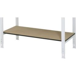 kaiserkraft Ablageboden für Arbeitstisch, Tiefe 595 mm, Plattenbreite 2280 mm