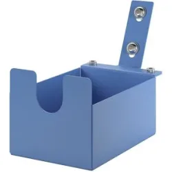kaiserkraft Halter für Klebebandabroller CustomLine, für Montage- und Etagenwagen, für Bandbreite 75 mm, lichtblau