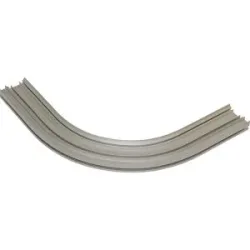 Hängebahn Kurven-Segment, Profilöffnung vertikal außen, Kurveninnenradius 400 mm, 45° QuickMOVE