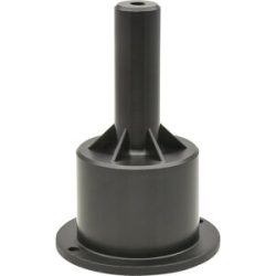 kaiserkraft Tischauszugsrolle RO99, ØxH 40 x 77 mm, TL 32 kg, weich, für harte Böden, Gleitlager, Bockrolle