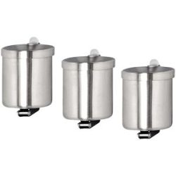 kaiserkraft Wandascher, Edelstahl, VE 3 Stk, Volumen 0,6 l