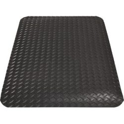 kaiserkraft Arbeitsplatzmatte Yoga Deck Ultra, Fixmaße, LxB 900 x 600 mm, schwarz