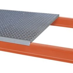 Gitterrostboden, aufgelegt, für Trägerlänge 2700 mm, 3-teilig, für Regaltiefe 1100 mm SCHULTE
