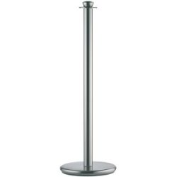 kaiserkraft Kordelpfosten LUXOR, Höhe 950 mm, Nickel matt