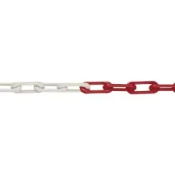 Nylon-Gütekette, MNK-Güte 6, Bundlänge 50 m, rot-weiß, ab 4 Stück Moravia