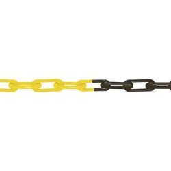 Nylon-Gütekette, MNK-Güte 6, Bundlänge 50 m, schwarz-gelb Moravia