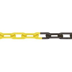Nylon-Gütekette, MNK-Güte 8, Bundlänge 25 m, schwarz-gelb, ab 4 Stück Moravia
