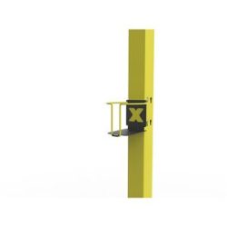 Tassenhalter X-CUP, für X-GUARD-Bodenstütze, schwarz / gelb Axelent