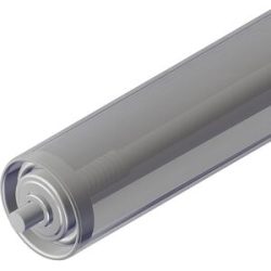 Stahl-Tragrolle, Rollen-Ø 50 mm, Federachse, Länge 800 mm Gura