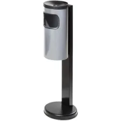 kaiserkraft Stand-Kombiascher, HxØ 820 x 180 mm, neusilber