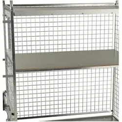 Rückwandgitter für Modulwagen, KM300-RM, Länge 1300 mm, Höhe 1230 mm, 2-teilig Kongamek