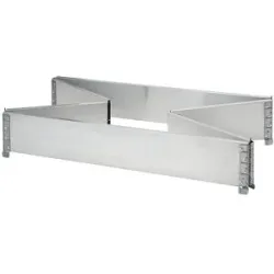 Aufsatzrahmen aus Aluminium, mit 6 Scharnieren, für Paletten 1200 x 1000 mm, VE 2 Stk, ab 5 VE ratioform