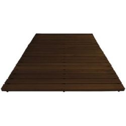 Holzlaufrost Yoga dunkel gebeizt, pro lfd. m, ohne Anschrägung, Breite 1000 mm Miltex
