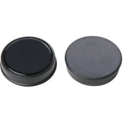 Rundmagnet, Kunststoff, Ø 30 mm, VE 36 Stk, schwarz eurokraft basic