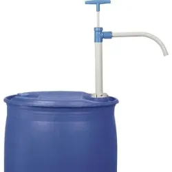 kaiserkraft PP Fass-Handpumpe, mit Auslaufbogen, Eintauchtiefe 500 mm, 200 ml/Hub