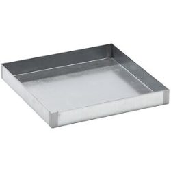 Stahl-Kleingebinde-Universalwanne, verzinkt, Auffangvolumen 12 l, Länge 470 mm eurokraft basic