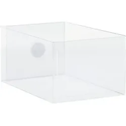 kaiserkraft Palettenfußklammern, mit aufgesetzter Tasche, transparent, VE 100 Stk