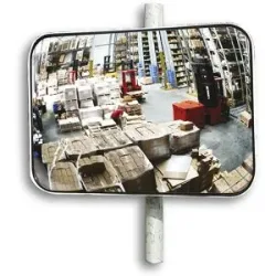 Universal-Spiegel für innen und außen, rechteckig, BxH 800 x 600 mm eurokraft pro