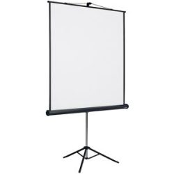 Stativ-Lichtbildwand, Bildwandformat 1 : 1, Bildfläche BxH 1740 x 1800 mm SMIT VISUAL