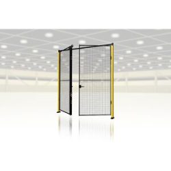 Türanbaupaket X-Guard (ohne Türwandelement, Stützen und Verriegelung), Doppeltür als Schwenktür, HxB 2300 x max. 3000 mm Axelent