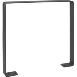 Anlehnbügel GILA, Stahl 70 x 10 mm, feuerverzinkt, eisenglimmer Moravia