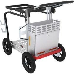 Abfallsammelwagen Picobello Metropol, 2 feste Müllsackhalterungen, HxBxL 1030 x 710 x 1160 mm, 240 l FLORA
