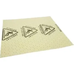 kaiserkraft BASIC Bindevlies, Tücher mit Warndruck, für Chemikalien, 500 x 400 mm, VE 20 Stk, ab 3 VE