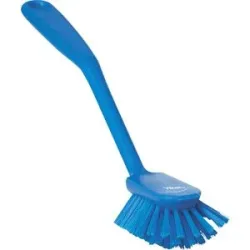 Spülbürste mit Kratzkante, medium, VE 20 Stk, blau Vikan